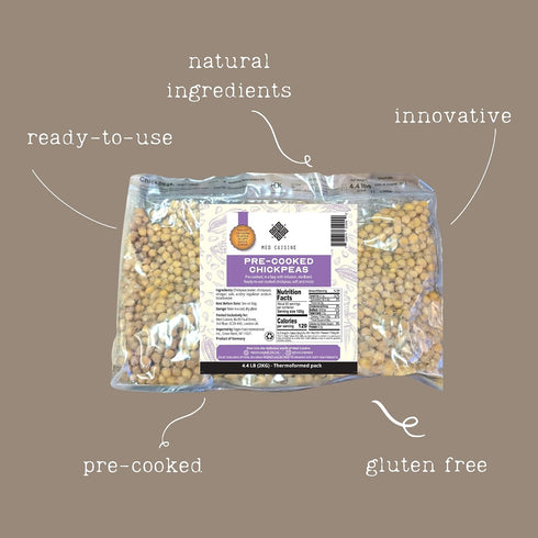 70.5OZ Pack Hummus Precooked Chickpeas Vac Bag - Perfect For Making - Ambient, Fresh, No Preservatives