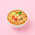 Pack 12, 86g (3.03 oz) 12 Paldo Fun & Yum Instant Cup Noodle Soup Bowl with Seafood Shrimp Flavored Broth, of Best