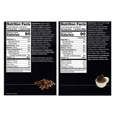 2 Pack, Cappuccino,15g 7 (2 Pack) PROTIFIT - High Protein Hot Drink Mix Hot Chocolate and Decaf Protein, Low Calorie