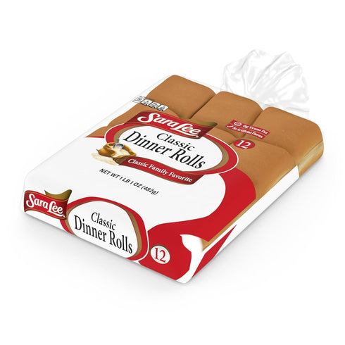Sara Lee 12 17 oz Classic Dinner Rolls, White, Soft and Smooth, ct