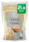 Jiva Organic White Whole Grain Quinoa 2 Pound Vacuum Sealed Bag -