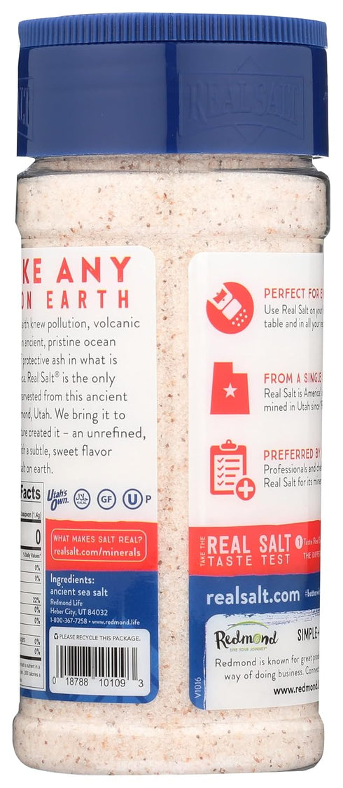 10 (Pack 6) Redmond Real Salt Ancient Fine Sea Salt Shaker, Gluten Free, Ounces