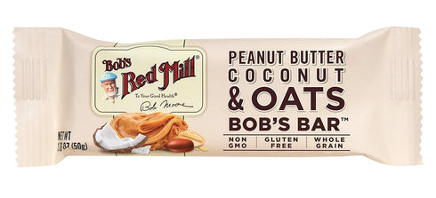 12pk 12 (Pack 1) Bob's Red Mill Peanut Butter Coconut & Oats Bar, bars of - Non GMO, Gluten Free, Kosher