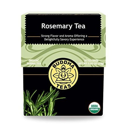 Buddha Teas - Organic Rosemary Tea - Herbal Tea - Stimulating &