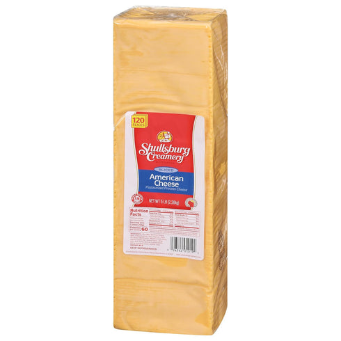 Shullsburg Creamery 120 5 - Slice American Cheese - Pound Loaf