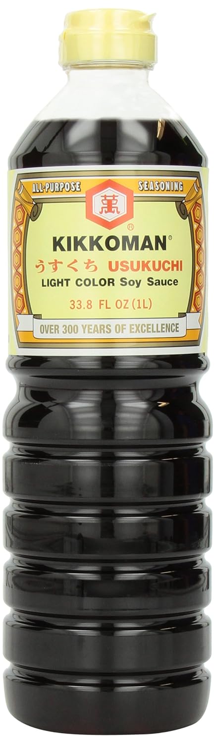 Kikkoman Usukuchi Soy Sauce, 33.8 Fl Oz (Pack of 3)