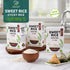 2lbs(Pack 3), Soeos Sweet Sticky Rice of Premium Glutinous Rice, All Natural Gluten Free Sticky Rice for Desserts