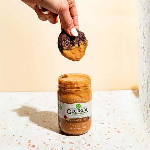 Whole30 12 (1 Pack) Georgia Grinders Hazelnut Creamy Gourmet Nut Butter Spread, Approved, Non-GMO, Gluten Free, No Palm
