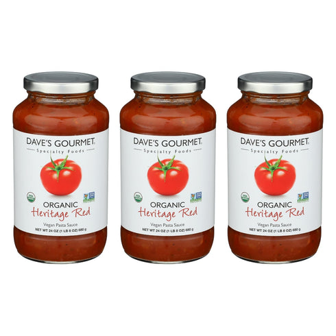Dave's Gourmet Organic Heritage Red Tomato Pasta Sauce Vegan and Gluten Free