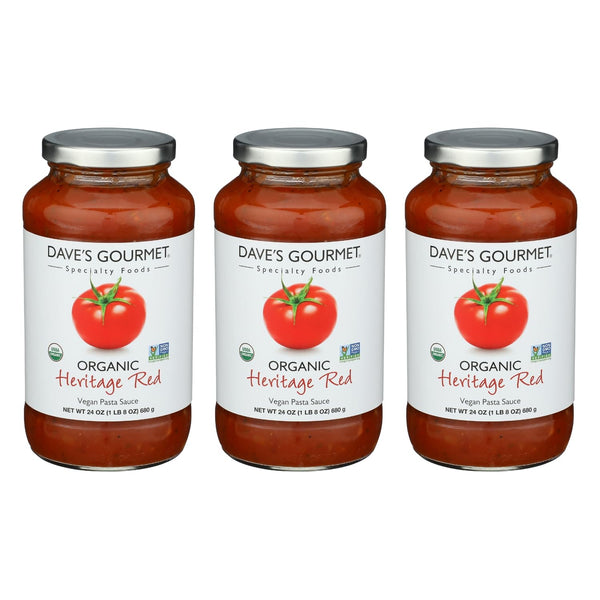 Dave's Gourmet Organic Heritage Red Tomato Pasta Sauce Vegan and Gluten Free