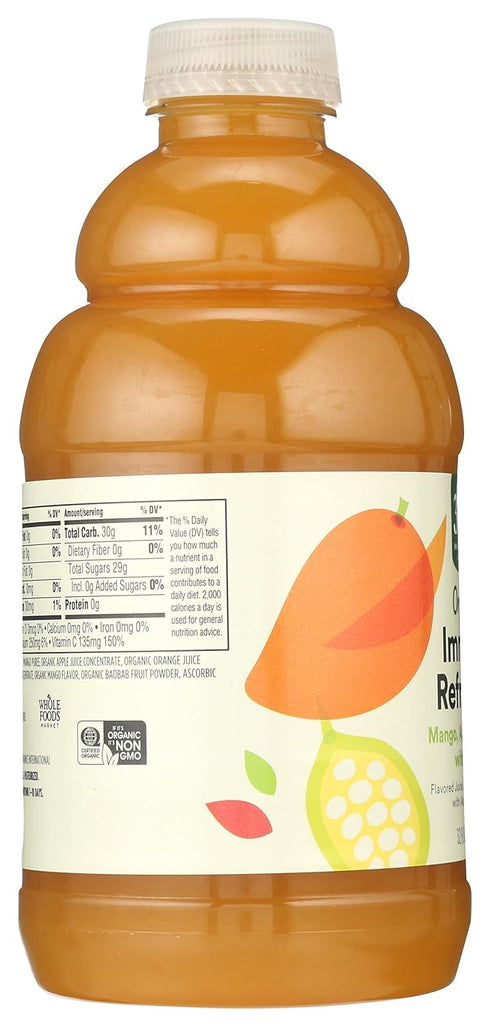 365 32 Oz by Whole Foods Market, Juice Mango Apple Orange Baobab Organic, Fl