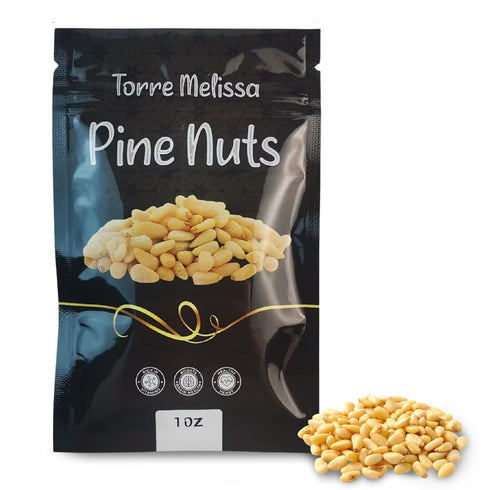 Torre Melissa (Pack 10) 1oz Pine Nuts of - Individual Bags - RAW, Kosher Certified, Gluten-Free, Non-GMO - Premium