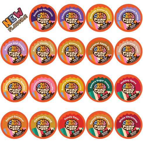 Crazy Cups Flavored Coffee in Single Serve Coffee Pods - Flavor Coffee