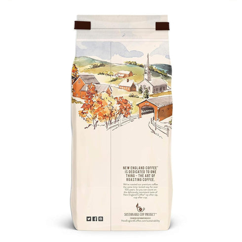 11oz (Pack 1) New England Coffee Pumpkin Spice Medium Roast Ground Coffee, Bag