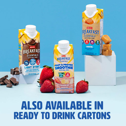 1.26 oz. Packet 60 Carnation Breakfast Essentials Complete Nutritional Drink Strawberry Ct