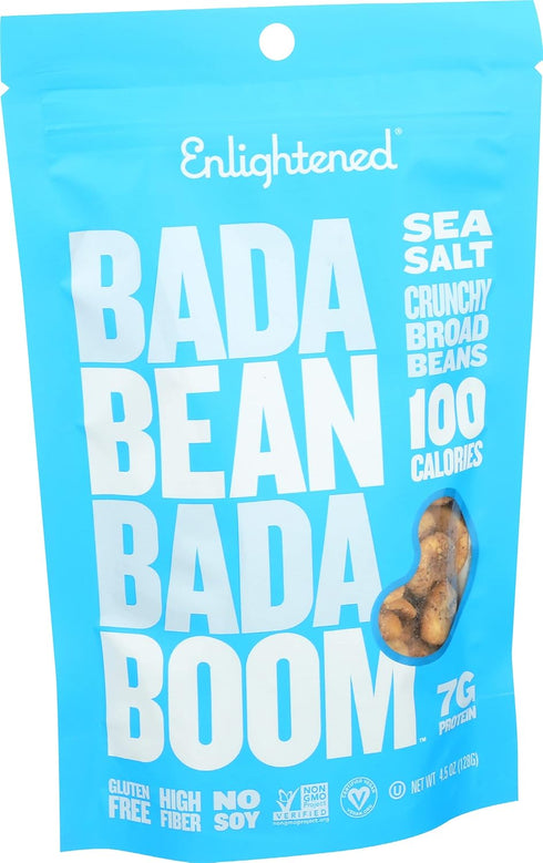 Enlightened Plant Protein Bean Snacks, Sea Salt, 4.5 Oz