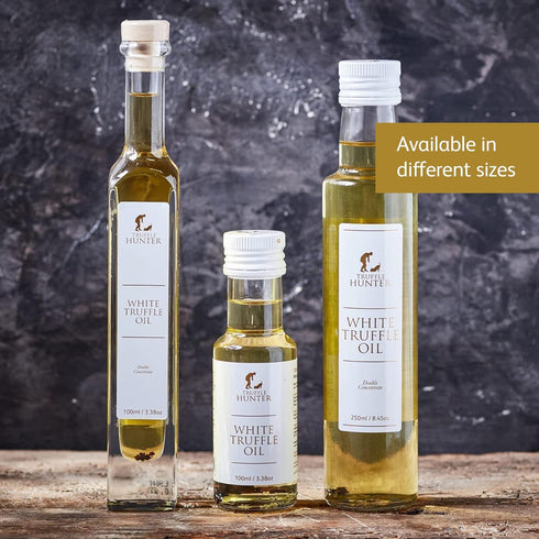 8.45 Oz TruffleHunter - White Truffle Oil - Extra Virgin Olive Oil for Cooking & Seasoning