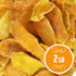 2 Dried Mango Slices - Soft & Juicy Sweet Dried Mango Slices Healthy Snack Delicious Texture, Chewy Ripened Mangos