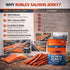 3, 2 oz (57 Rublev Salmon Jerky Original Flavor Wild Caught Dried Fish Strips, High Protein Snack with Omega Gluten