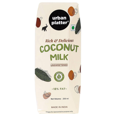 Urban Platter Coconut Milk | 8.45 Fl Oz (250ml) | Unsweetened |