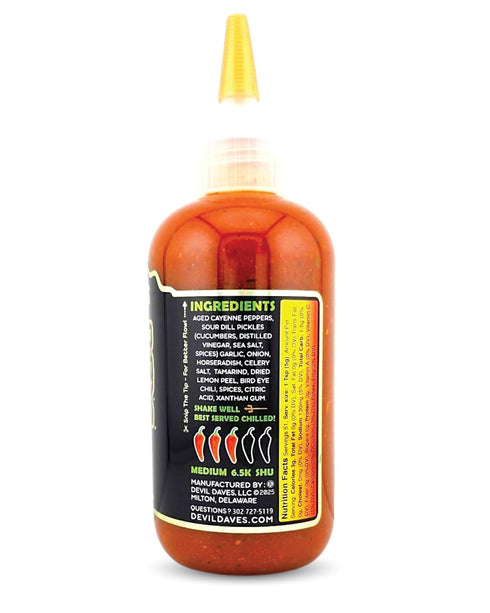 8.6 Oz Dill Pickle Hot Sauce | Devil Daves Pickle Crack - Medium Heat