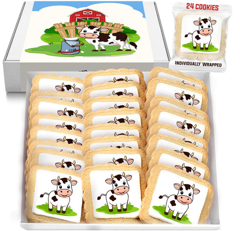 Cow Cookies Milk Themed 24 Pack | Baby Shower Birthday Party Favors