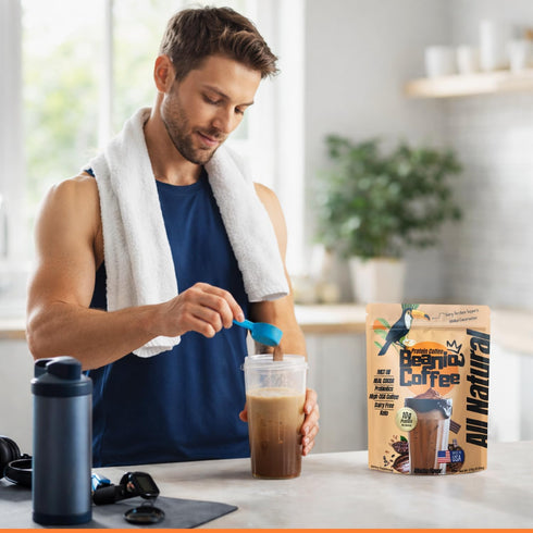 Beanio 100% 10G 100mg 15 Protein Coffee Mocha with Collagen: Zero Added Sugar, Natural Dairy-Free Protein Instant Blend