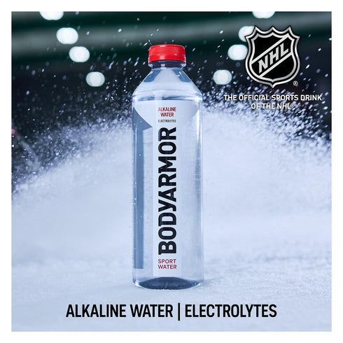 9+, 700mL (24 Pack), Pack, BODYARMOR SportWater Alkaline Water, High Alkaline Bottled Water, pH Refreshing Electrolyte