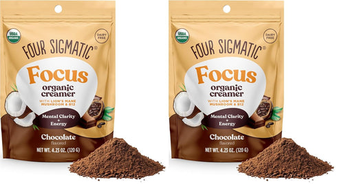 Four Sigmatic Focus Chocolate Coffee Creamer | Organic Non Dairy Coffee Creamer