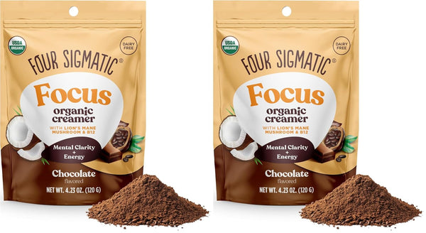 Four Sigmatic Focus Chocolate Coffee Creamer | Organic Non Dairy Coffee Creamer