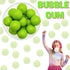 1" Inch (5 Fruidles Green Apple Gum Balls Fruit Flavored, Candy Buffet Treats, Machine Size Refills, Kosher Certified