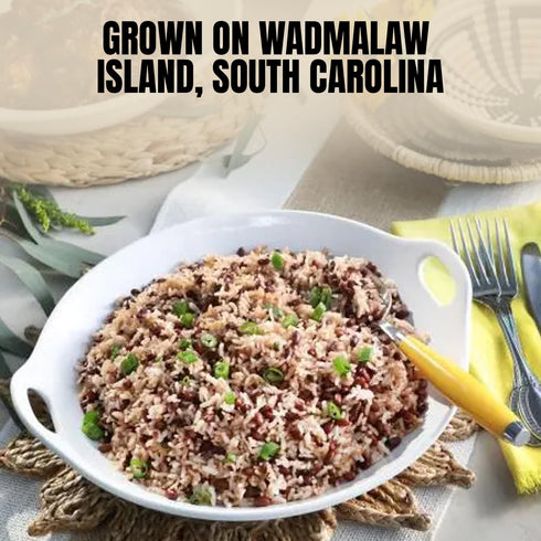 Pack 2, 24 oz Marsh Hen Mill Variety of Sea Island Red Peas & Carolina Gold Rice, Premium Heirloom Southern Legumes