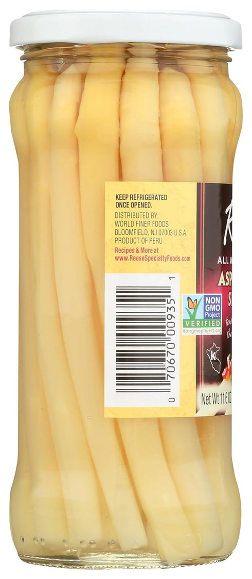 11.6oz (Pack 1) Reese All White Peeled Asparagus Spears