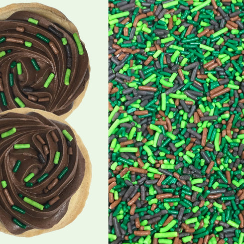 Jungle Camouflage Edible Gaming Woodlands Confetti Sprinkles - 6oz Bag for Cake, Cookie, Cupcake, Ice Cream