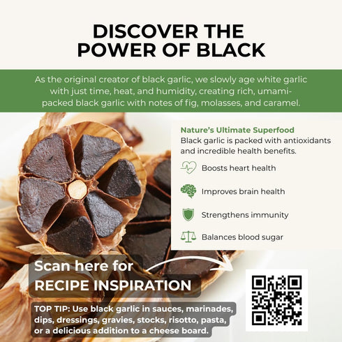 The Original Black 50g 100% Garlic Sweet & Savoury Peeled Cloves - Gourmet, Aged to Perfection, Ready-to-Eat, Natural