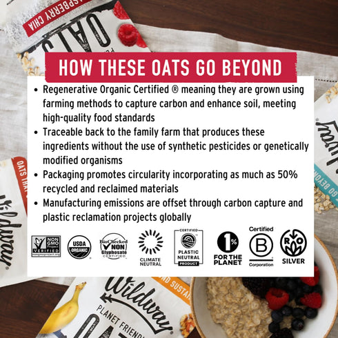 9 Wildway, Oats Banana Nut Organic, Ounce