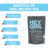 Immune Package Herbal Lemon Ginger Tea for Cold, Cough, Sore Throat Coat, Support - Get Well Gifts For Women