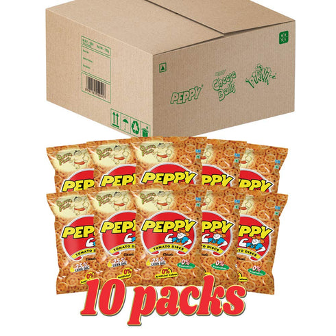 Peppy Tomato Disc Jumbo Box Pouch, 10 x 75 g