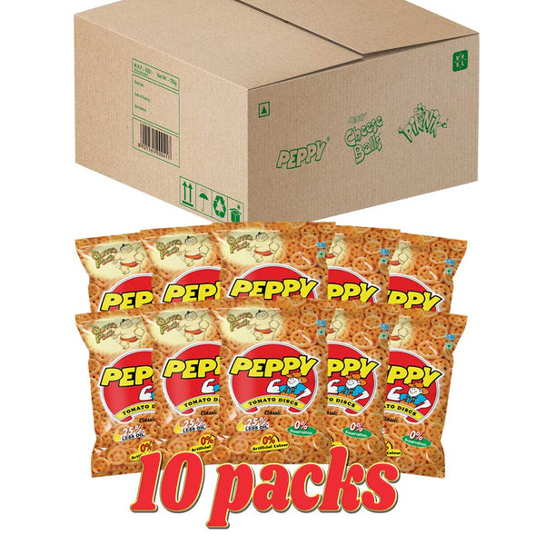 Peppy Tomato Disc Jumbo Box Pouch, 10 x 75 g