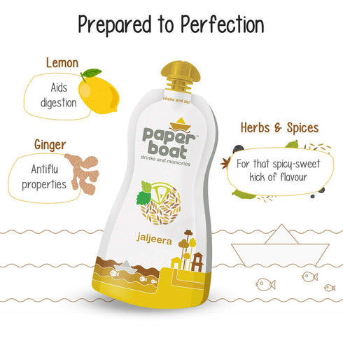 NWIL Summer (Pack 6, 200ml Paper Boat Jaljeera, Refreshing Drink, No Added Preservatives and Colours of each)