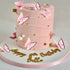 66 Pcs Butterfly Cupcake Toppers, Pink Gold Cake Topper Picks for Birthday Party Decor, Wedding, Baby Shower