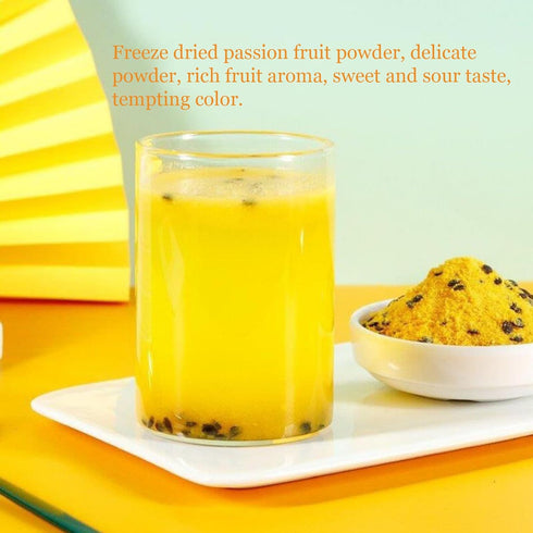 laweny 8.81oz,Suitable Passion fruit powder for baking, milk tea, and cold drinks, freeze-dried powder of passion fruit