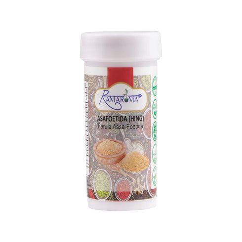 Ramaroma Asafetida (Hing) Ground 0.35oz (10g) - All Natural, Salt Free, Vegan Indian Spice