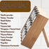 3-Tier 12 12 TILZ GEAR Wooden Spice Rack, Filled Glass Jars, Organic Spices Included, Brown