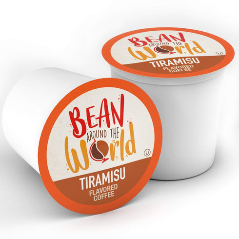 2.0 40 Count (Pack 1) Bean Around The World Flavored Coffee Compatible With Keurig K Cup Brewers, Tiramisu