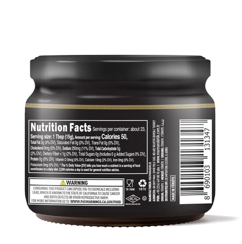 12 Oz (340g) Marmarabirlik, Black Olives Spread, Turkish Olive Paste & Tapenade, Gourmet Mediterranean Flavor, Perfect