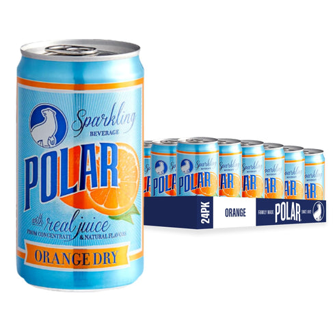 POLAR Dry Sparkling Soda Orange Flavor | Premium Cocktail Mixer Inspired by History