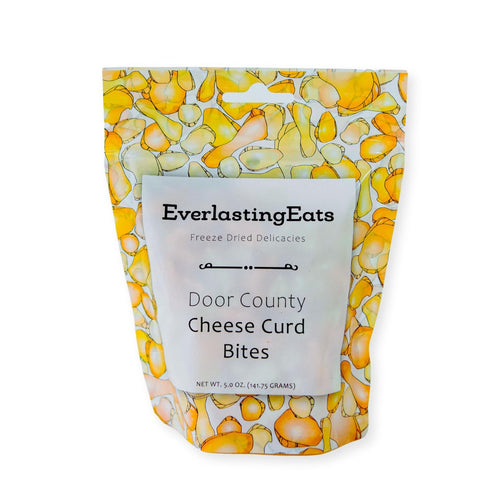 EverlastingEats Freeze Dried Cheese Curds White & Yellow Wisconsin Cheddar Curd Bites, Keto-Friendly,