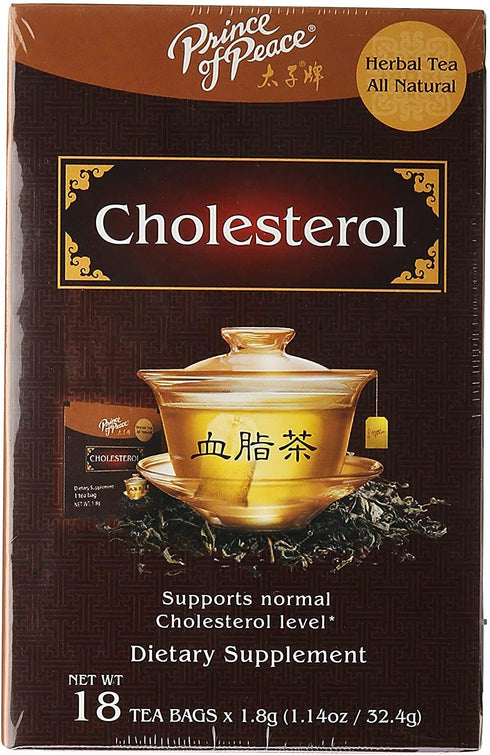 PRINCE OF PEACE Cholesterol Herbal Tea, 18 Bags, 0.02 Pound