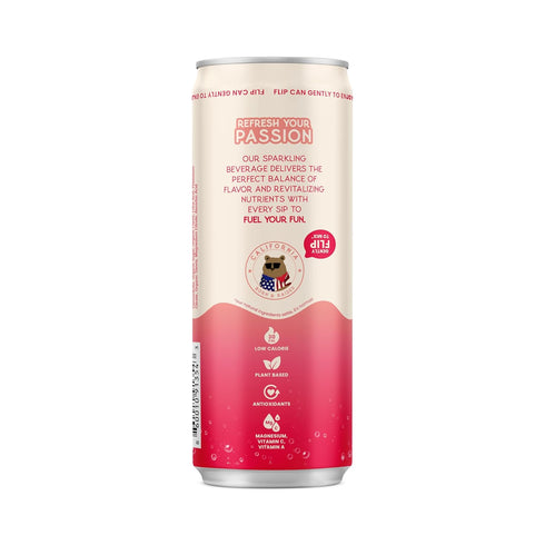 Passion Joy 12 oz (Pack 12) Organic Soda Passion Fruit & Guava, Slim Cans